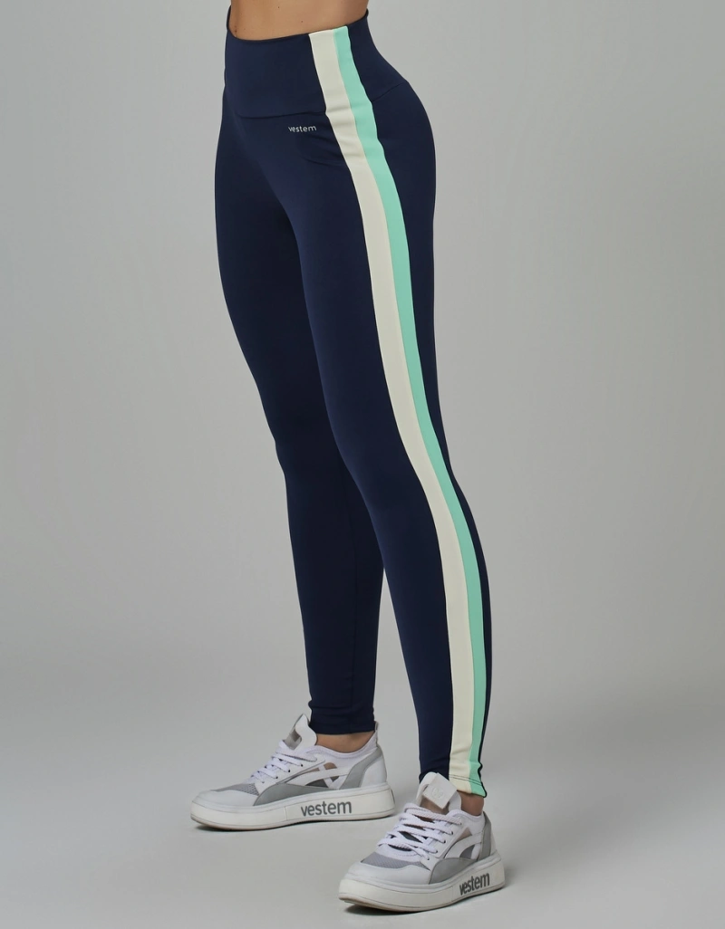Vestem - Tricolor Force Dark Navy Leggings - FS1542.V26.C0173