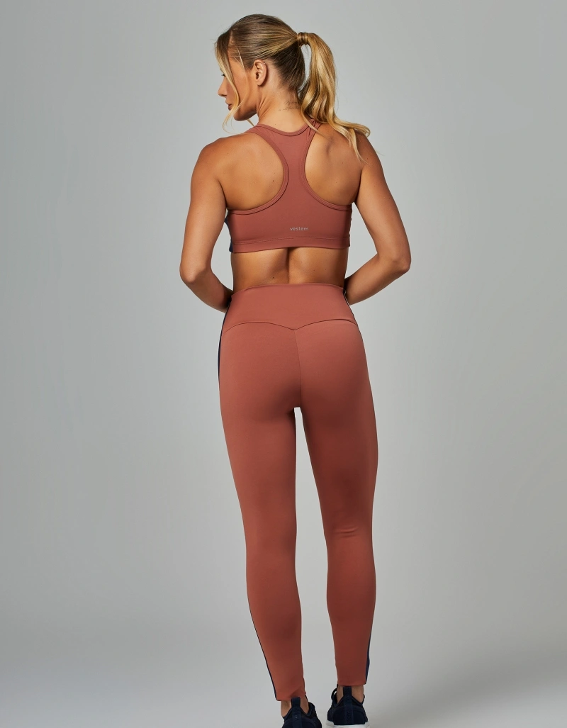 Vestem - Top Alta Sustentação Force Marrom Bronze - TOP1193.V26.C0284