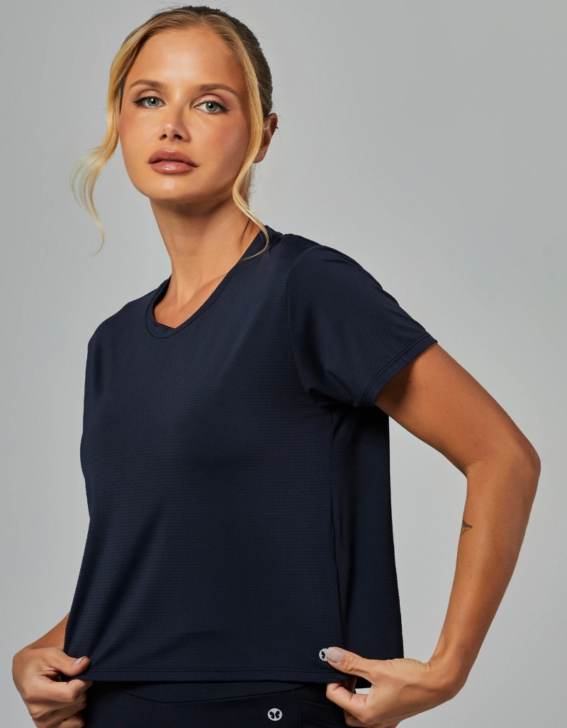 Vestem - Short-Sleeved Dry Fit Shirt Encanto Black - BMC816.V26.C0002