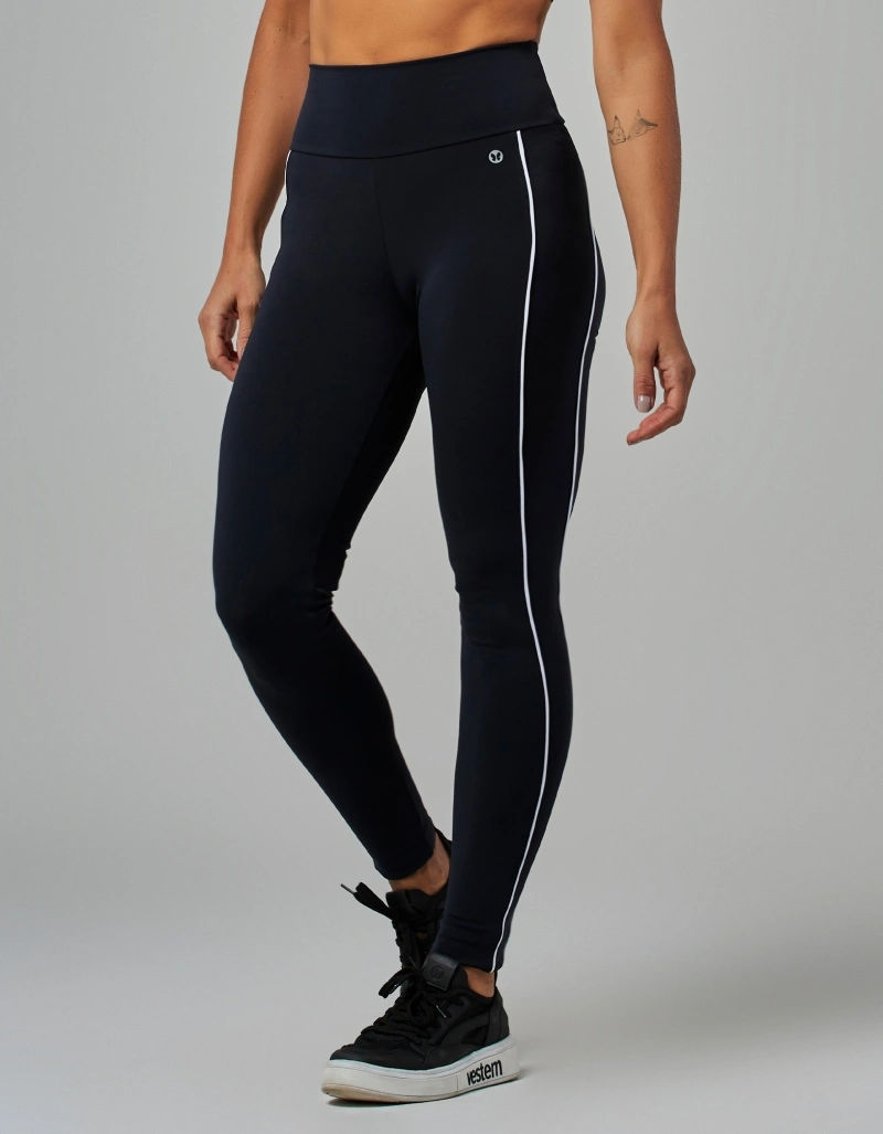 Vestem - Two-tone leggings with pockets, Encanto Black. - FS1539.V26.C0002