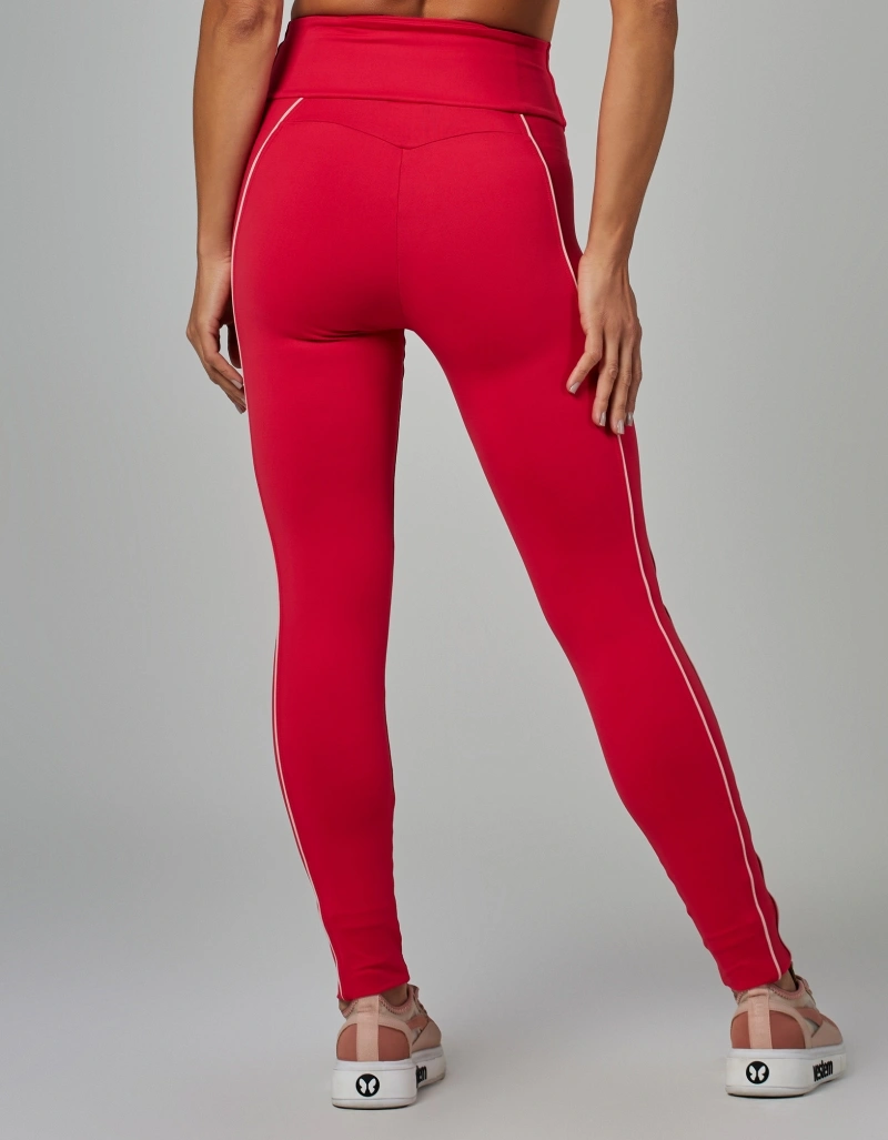 Vestem - Two-tone leggings with pockets, Magenta Charm - FS1539.V26.C0401