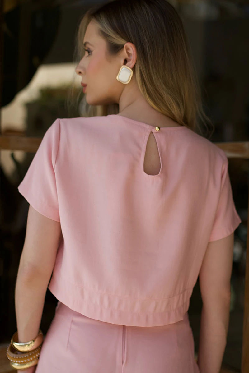 Miss Misses - Set Neide C/Cropped C/Short Skirt Pink - 54645060