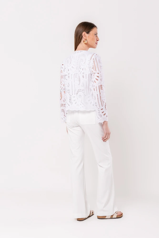 Hidrogênio - WHITE LACE JACKET - 20519002 Hidrogênio - WHITE LACE JACKET - 20519002