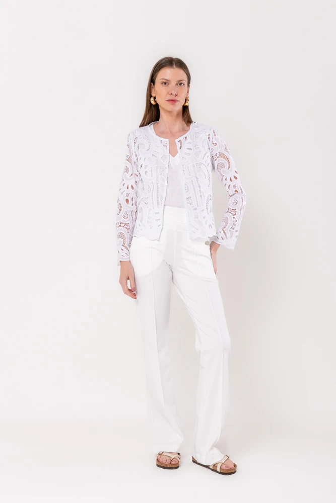 Hidrogênio - WHITE LACE JACKET - 20519002 Hidrogênio - WHITE LACE JACKET - 20519002