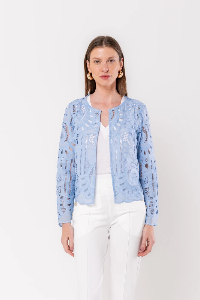 Hidrogênio - BLUE LACE JACKET - 20519015 Hidrogênio - BLUE LACE JACKET - 20519015