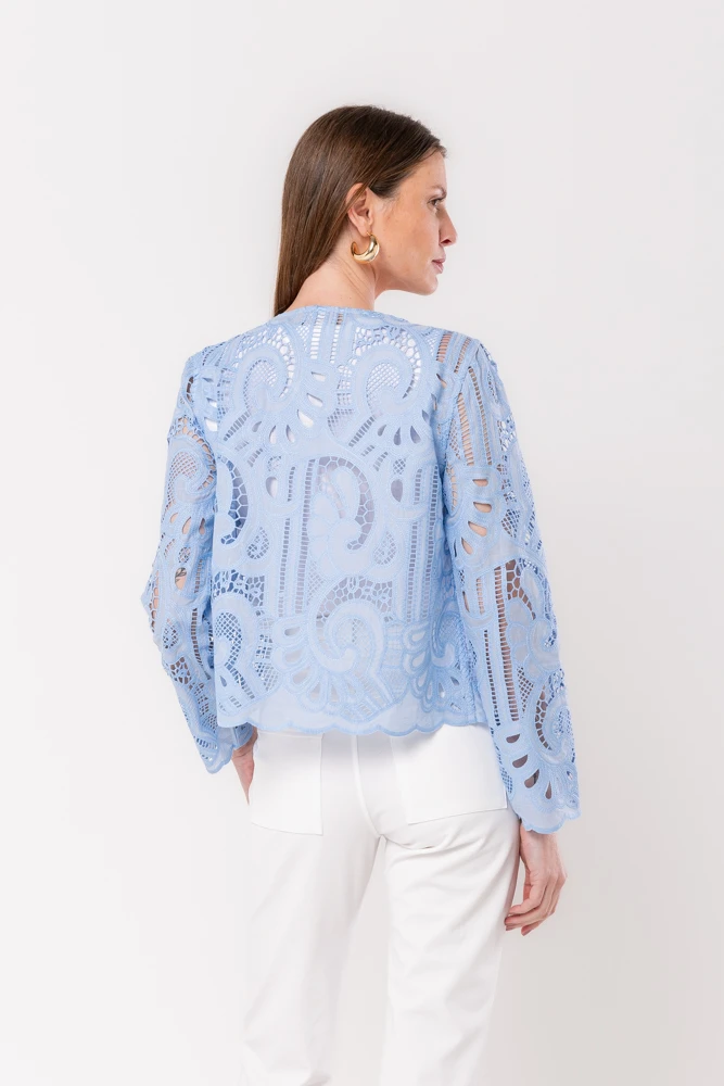 Hidrogênio - BLUE LACE JACKET - 20519015 Hidrogênio - BLUE LACE JACKET - 20519015