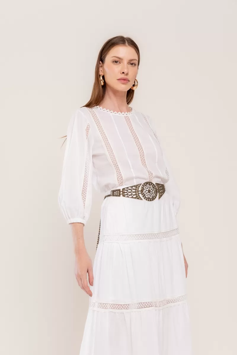 Hidrogênio - WHITE LACE DRESS - 20518002