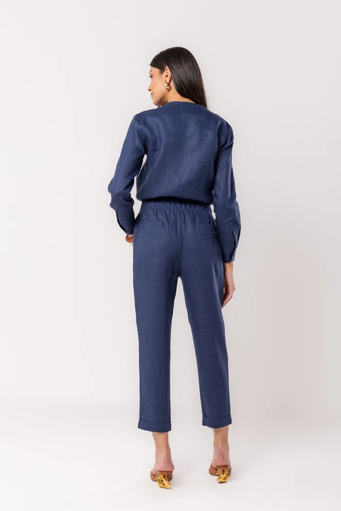 Hidrogênio - NAVY LINEN SHIRT - 20525004 Hidrogênio - NAVY LINEN SHIRT - 20525004