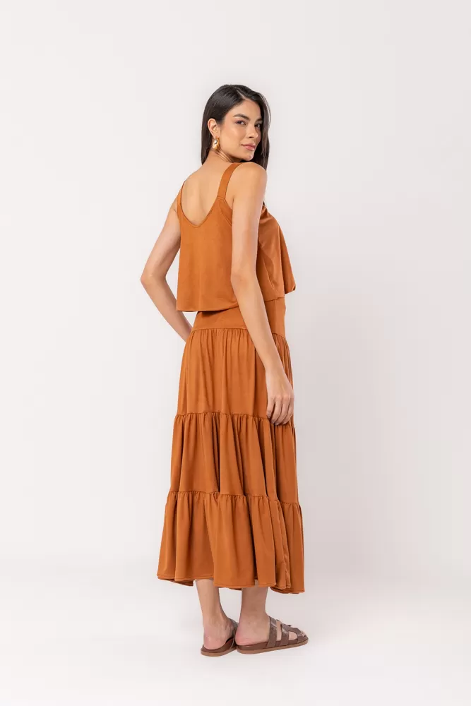 Hidrogênio - LONG SKIRT 3 MARIAS SUEDE ANGELIM - 20528598 Hidrogênio - LONG SKIRT 3 MARIAS SUEDE ANGELIM - 20528598
