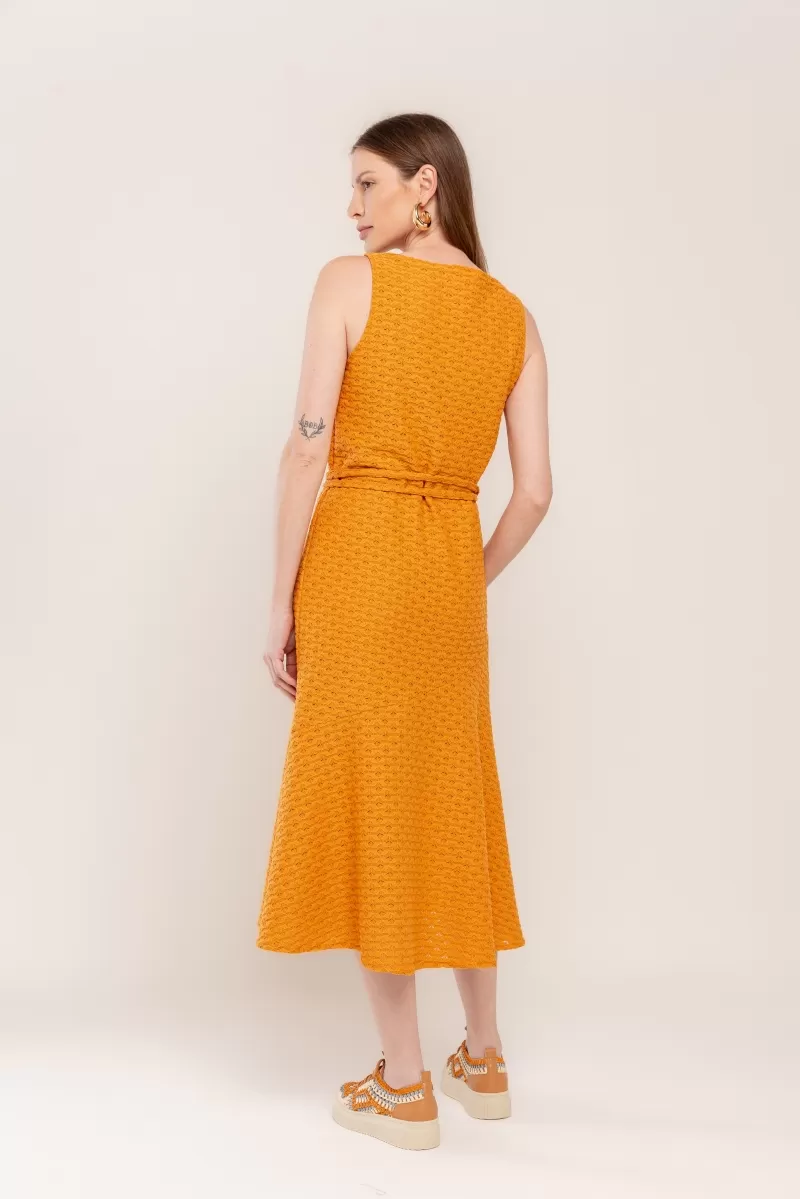 Hidrogênio - PUMPKIN RUFFLE MIDI DRESS - 20523588 Hidrogênio - PUMPKIN RUFFLE MIDI DRESS - 20523588