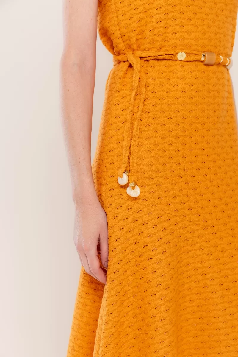Hidrogênio - PUMPKIN RUFFLE MIDI DRESS - 20523588 Hidrogênio - PUMPKIN RUFFLE MIDI DRESS - 20523588