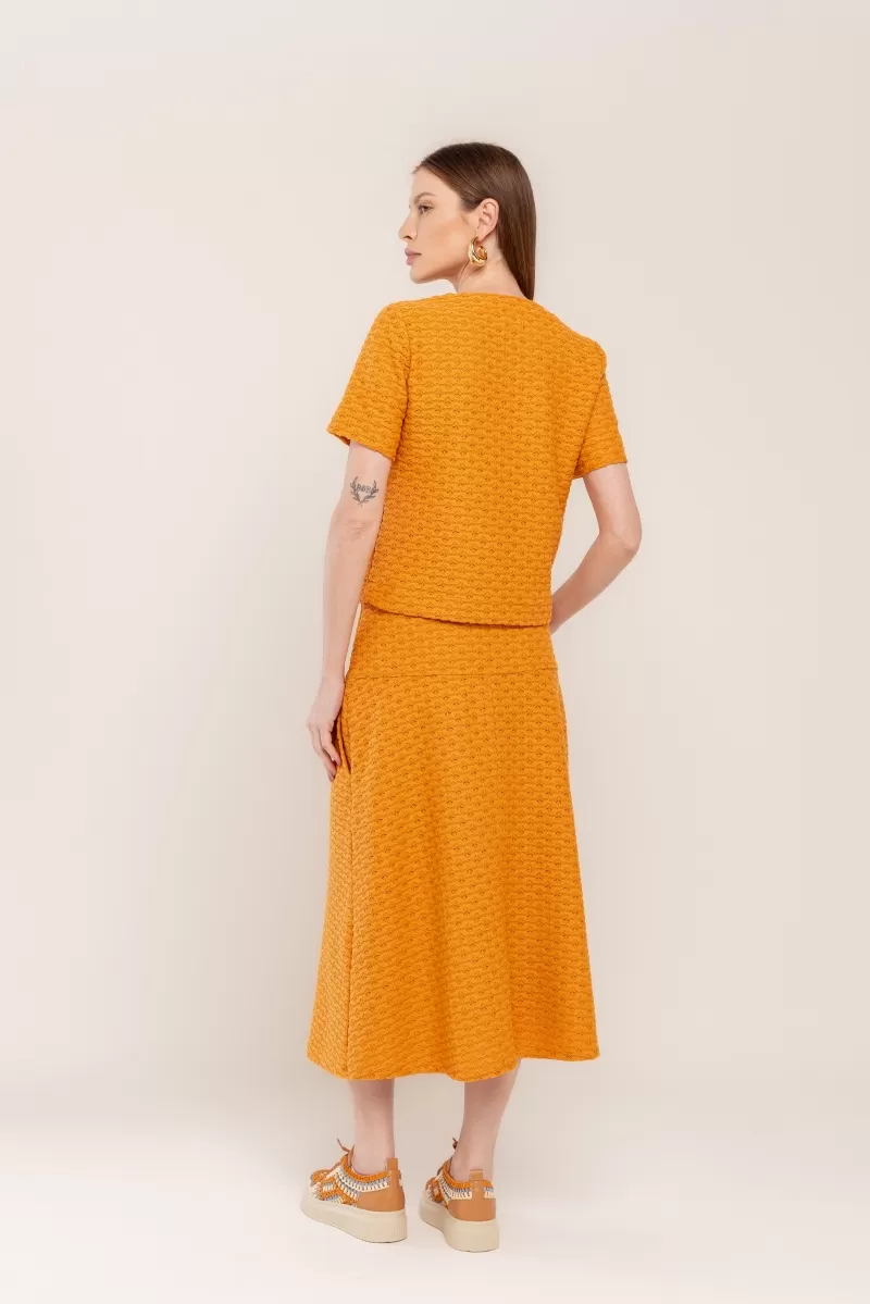 Hidrogênio - PUMPKIN V-NECK BLOUSE - 20466588 Hidrogênio - PUMPKIN V-NECK BLOUSE - 20466588