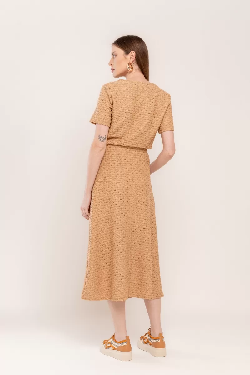 Hidrogênio - PANEL LACE MIDI SKIRT - 20468587