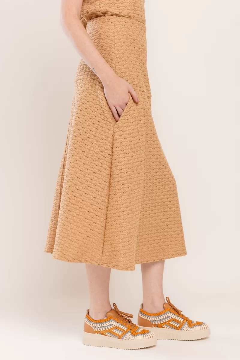 Hidrogênio - PANEL LACE MIDI SKIRT - 20468587