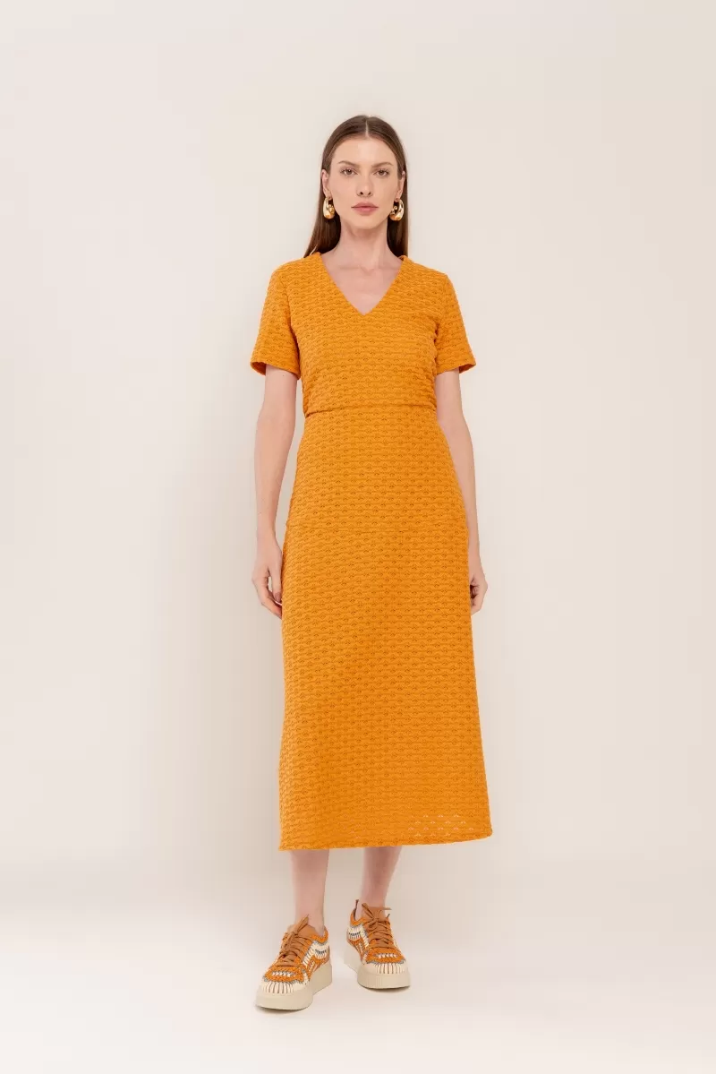 Hidrogênio - PUMPKIN LACE FLARE MIDI SKIRT - 20468588 Hidrogênio - PUMPKIN LACE FLARE MIDI SKIRT - 20468588