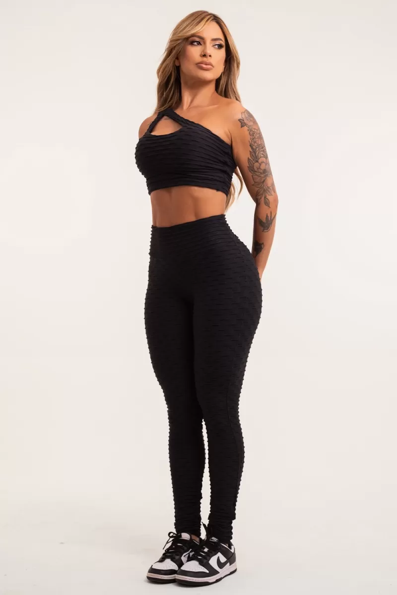 ZNG - Black Brocade Leggings - CIG859