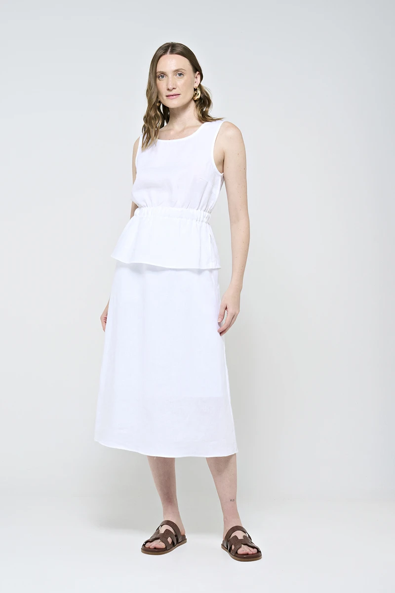 Hidrogênio - Wide elastic white tank top - 20558002 Hidrogênio - Wide elastic white tank top - 20558002