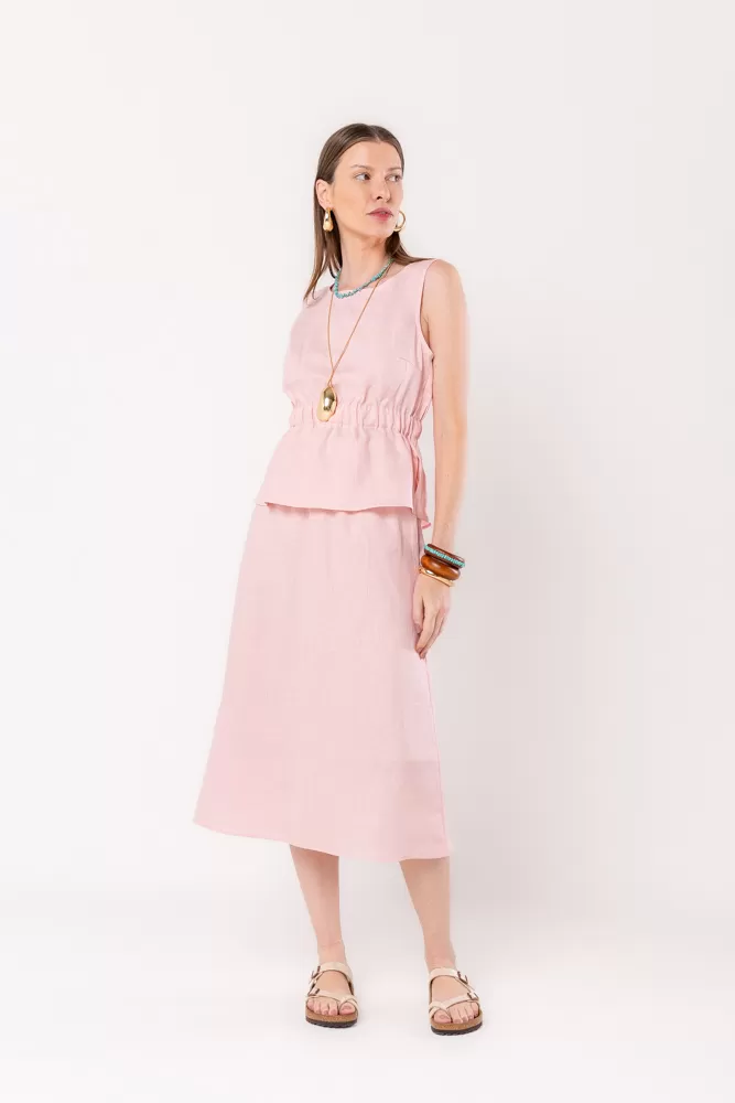 Hidrogênio - PINK WIDE ELASTIC TANK TOP - 20558021 Hidrogênio - PINK WIDE ELASTIC TANK TOP - 20558021