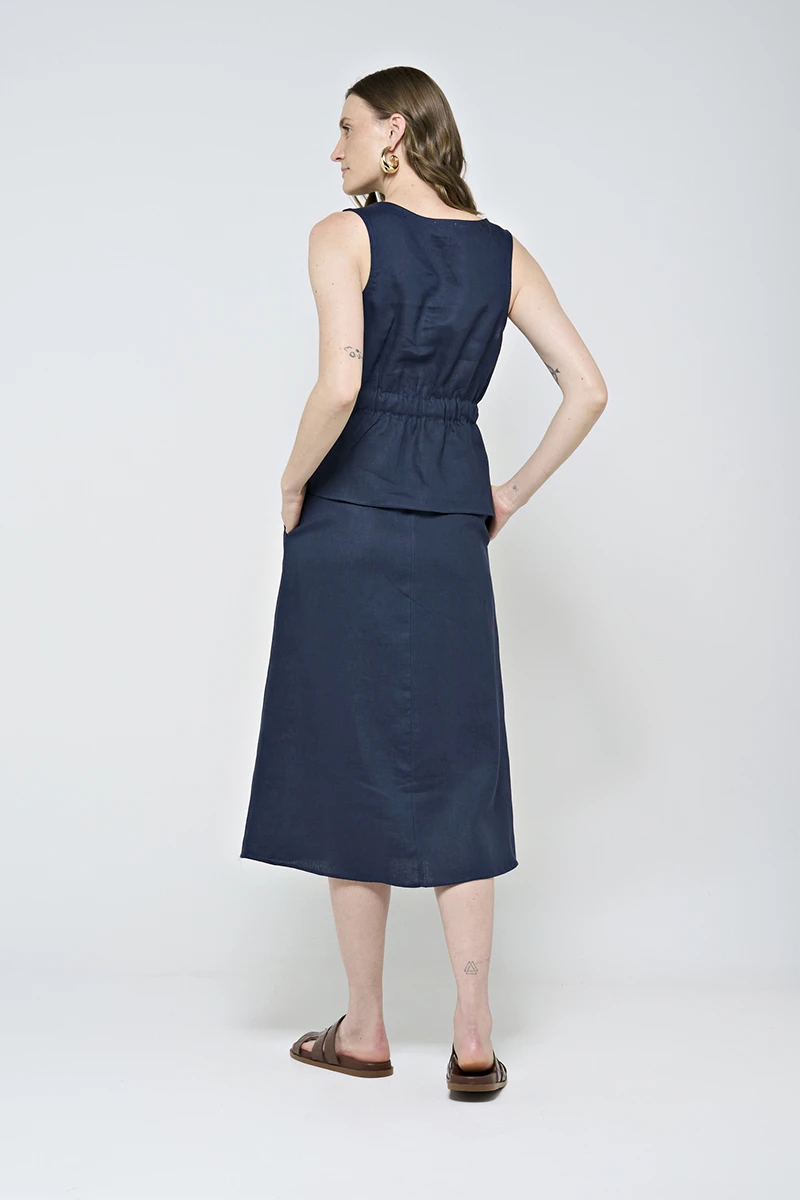Hidrogênio - NAVY WIDE ELASTIC TANK TOP - 20558004 Hidrogênio - NAVY WIDE ELASTIC TANK TOP - 20558004
