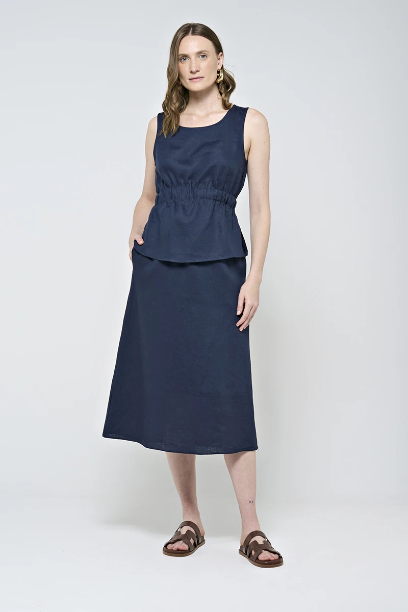 Hidrogênio - NAVY WIDE ELASTIC TANK TOP - 20558004 Hidrogênio - NAVY WIDE ELASTIC TANK TOP - 20558004