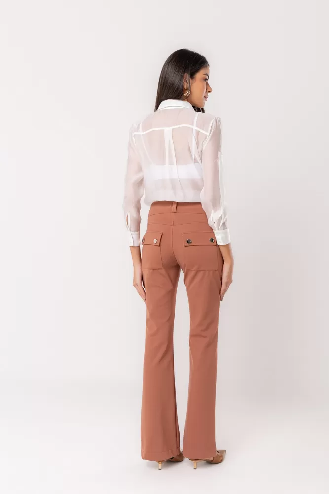Hidrogênio - CHOCOLATE PINK STRAIGHT PANTS - 20283032 Hidrogênio - CHOCOLATE PINK STRAIGHT PANTS - 20283032
