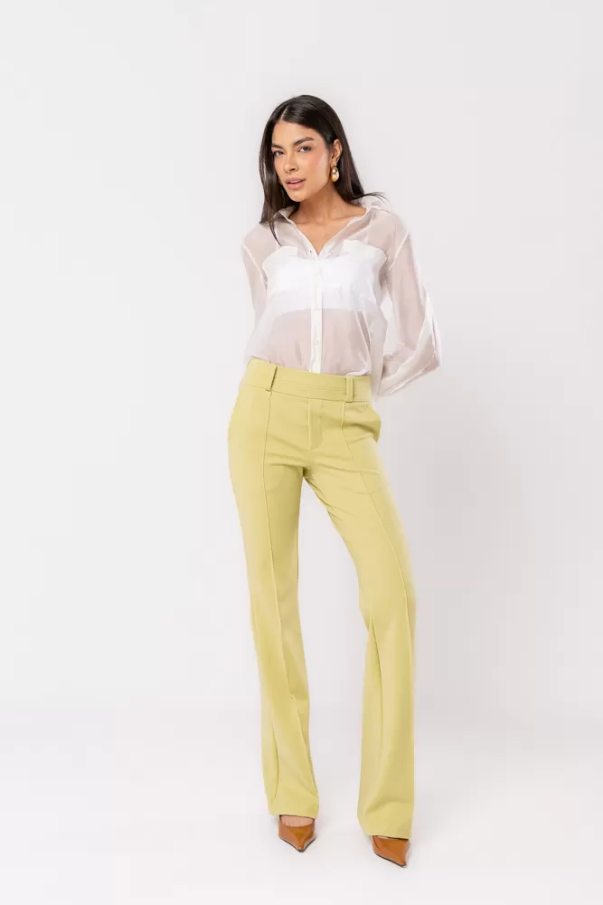 Hidrogênio - PINK LIGHT GREEN STRAIGHT PANTS - 20283078 Hidrogênio - PINK LIGHT GREEN STRAIGHT PANTS - 20283078
