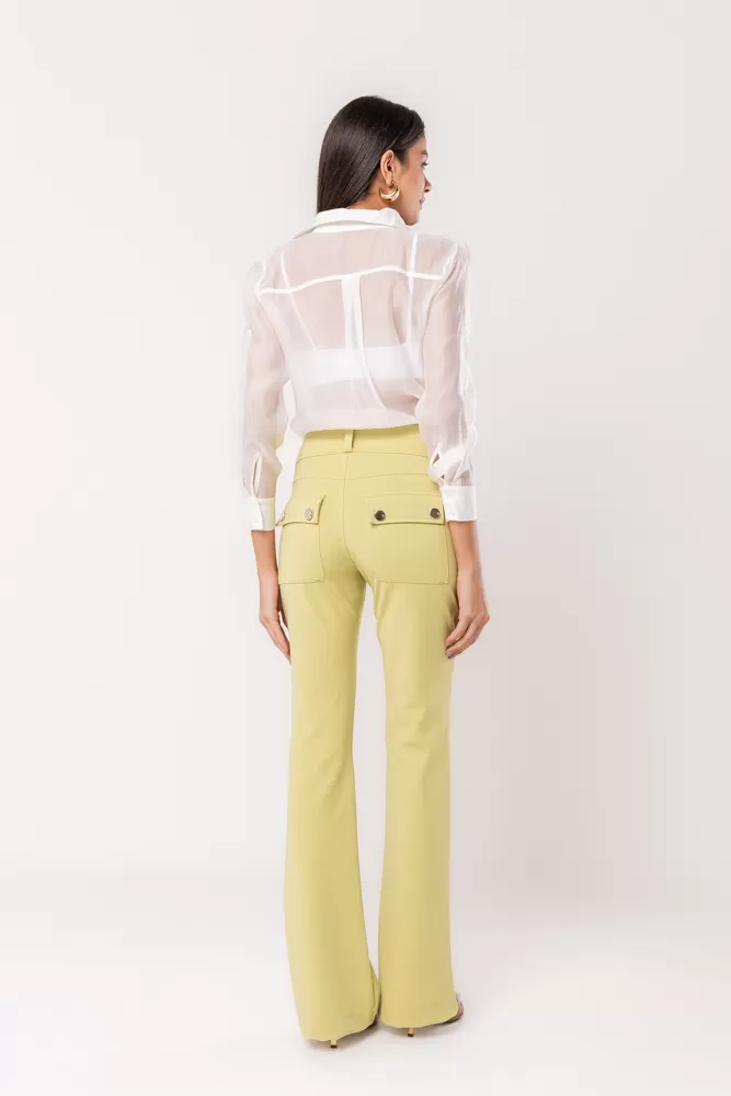 Hidrogênio - PINK LIGHT GREEN STRAIGHT PANTS - 20283078 Hidrogênio - PINK LIGHT GREEN STRAIGHT PANTS - 20283078