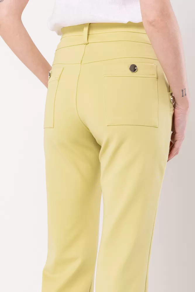 Hidrogênio - Flare pants with light green blackberry lapels - 20359462 Hidrogênio - Flare pants with light green blackberry lapels - 20359462