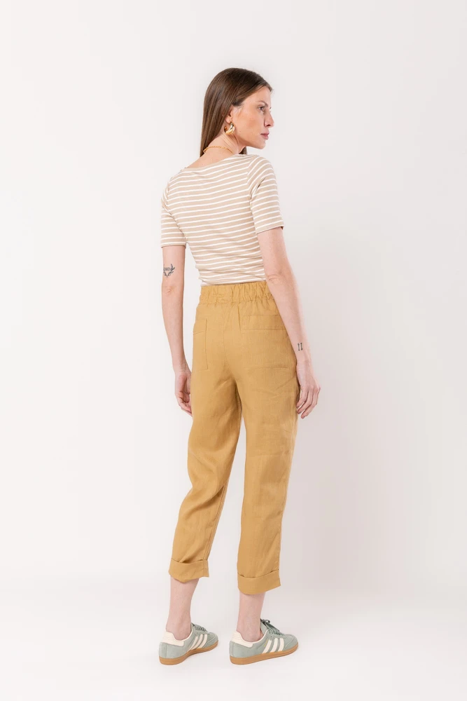 Hidrogênio - POLIANA CARROT PANTS 100% KANGAROO LINEN - 19886580 Hidrogênio - POLIANA CARROT PANTS 100% KANGAROO LINEN - 19886580