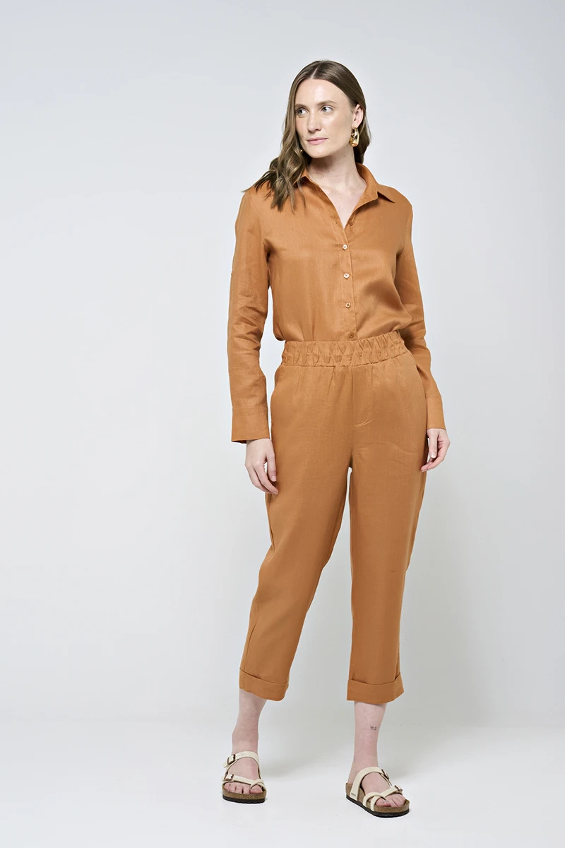 Hidrogênio - CARROT POLIANA PANTS 100% GUARANA LINEN - 19886573 Hidrogênio - CARROT POLIANA PANTS 100% GUARANA LINEN - 19886573