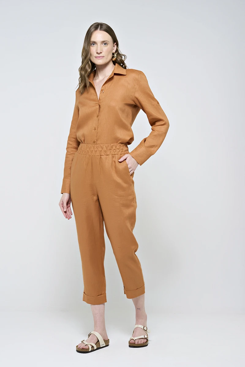 Hidrogênio - CARROT POLIANA PANTS 100% GUARANA LINEN - 19886573 Hidrogênio - CARROT POLIANA PANTS 100% GUARANA LINEN - 19886573