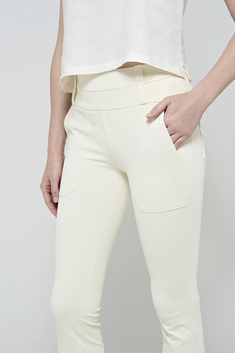 Hidrogênio - ANA CAROLINA PERÓLA FLARE PANTS WITH TOPSTITCHING LINE - 19460202