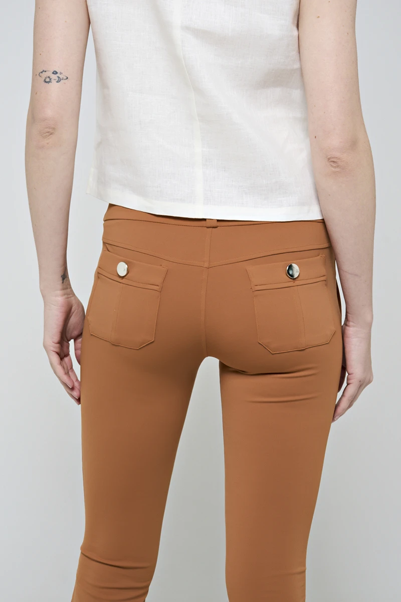 Hidrogênio - ANA CAROLINA TERRA FLARE PANTS WITH TOPSTITCHING LINE - 19460332