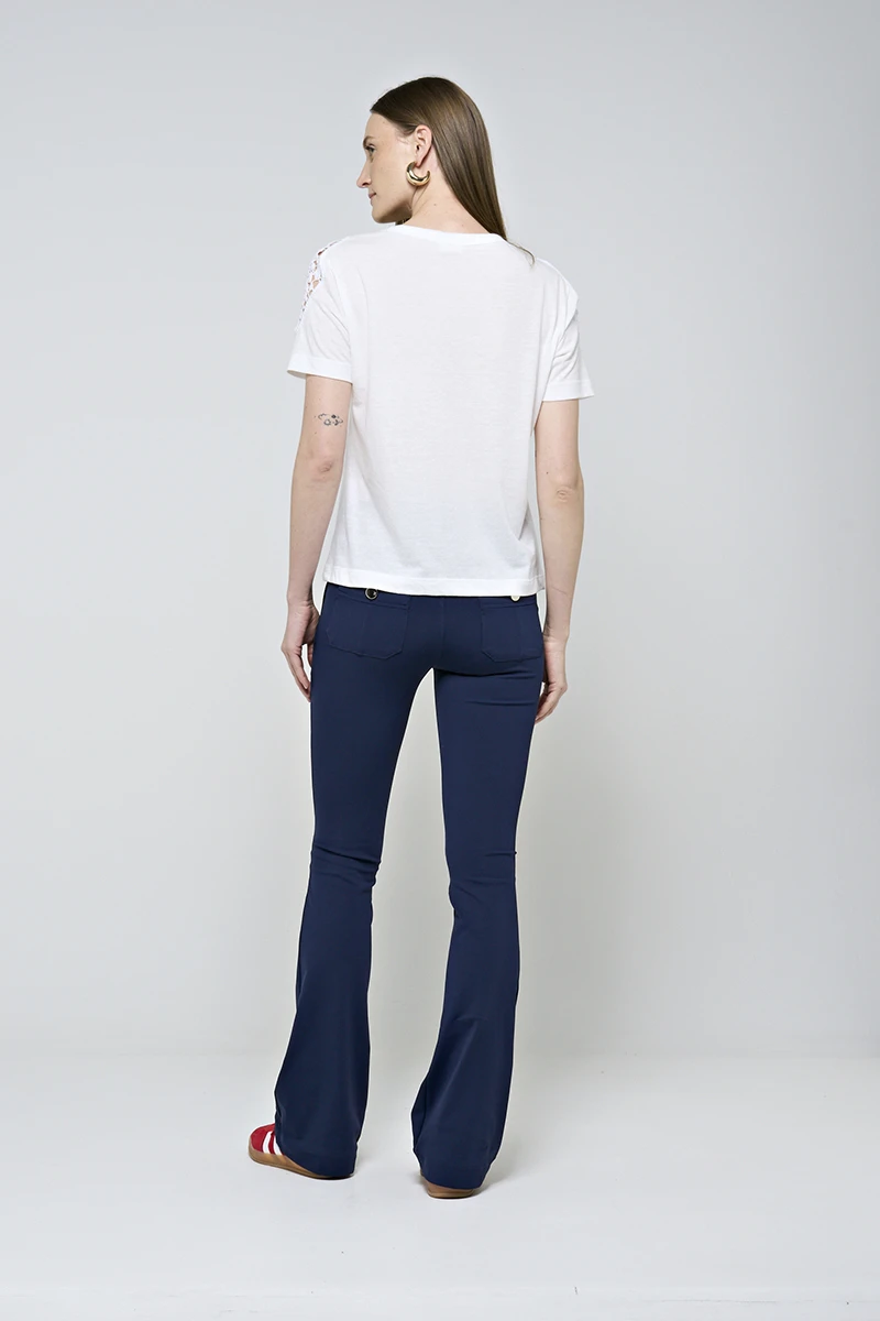 Hidrogênio - WHITE LACE T-SHIRT - 20538002