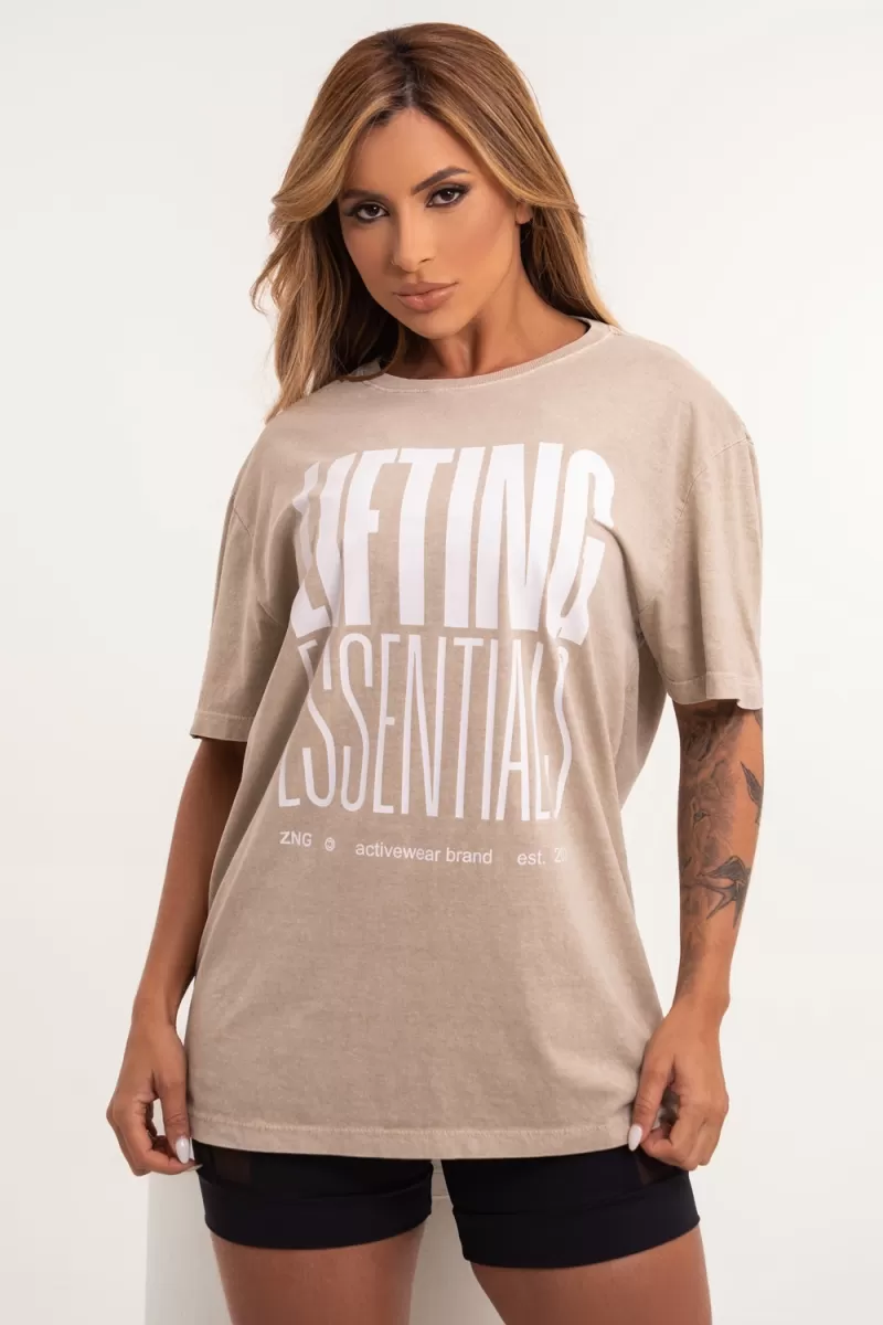 ZNG - ESSENTIAL CAMEL T-SHIRT - BLU309
