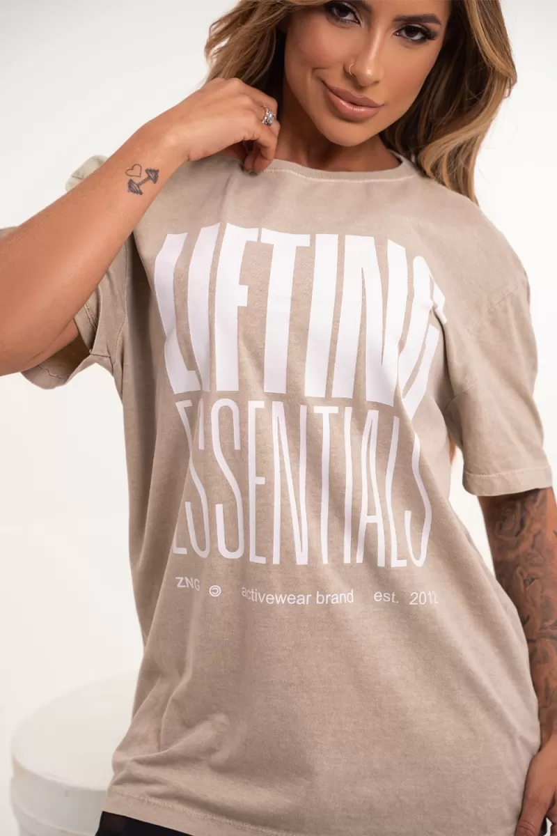 ZNG - ESSENTIAL CAMEL T-SHIRT - BLU309
