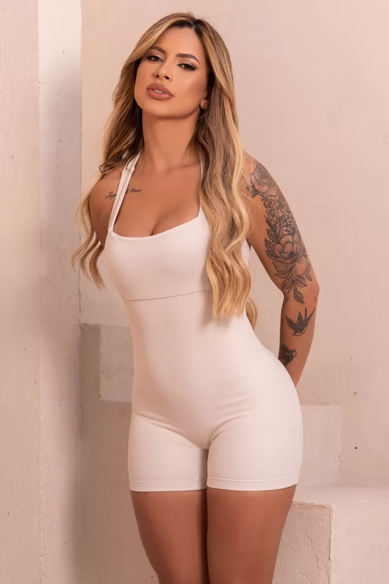 ZNG - NUDE RIBBED JUMPSUIT - MCC112