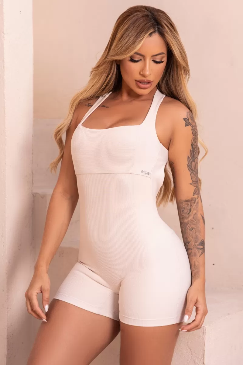 ZNG - NUDE RIBBED JUMPSUIT - MCC112