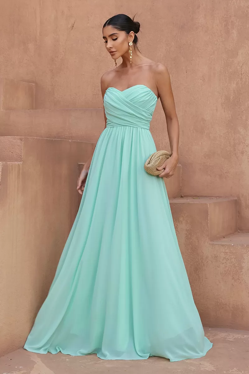 Dot Clothing - Dot Clothing Athena Long Dress with Mint Cap - 2806VERDEMT