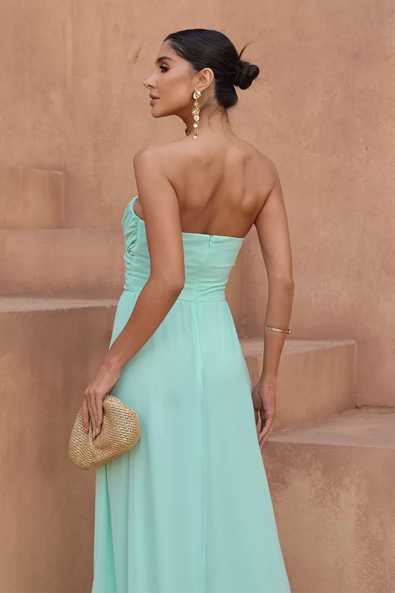 Dot Clothing - Dot Clothing Athena Long Dress with Mint Cap - 2806VERDEMT