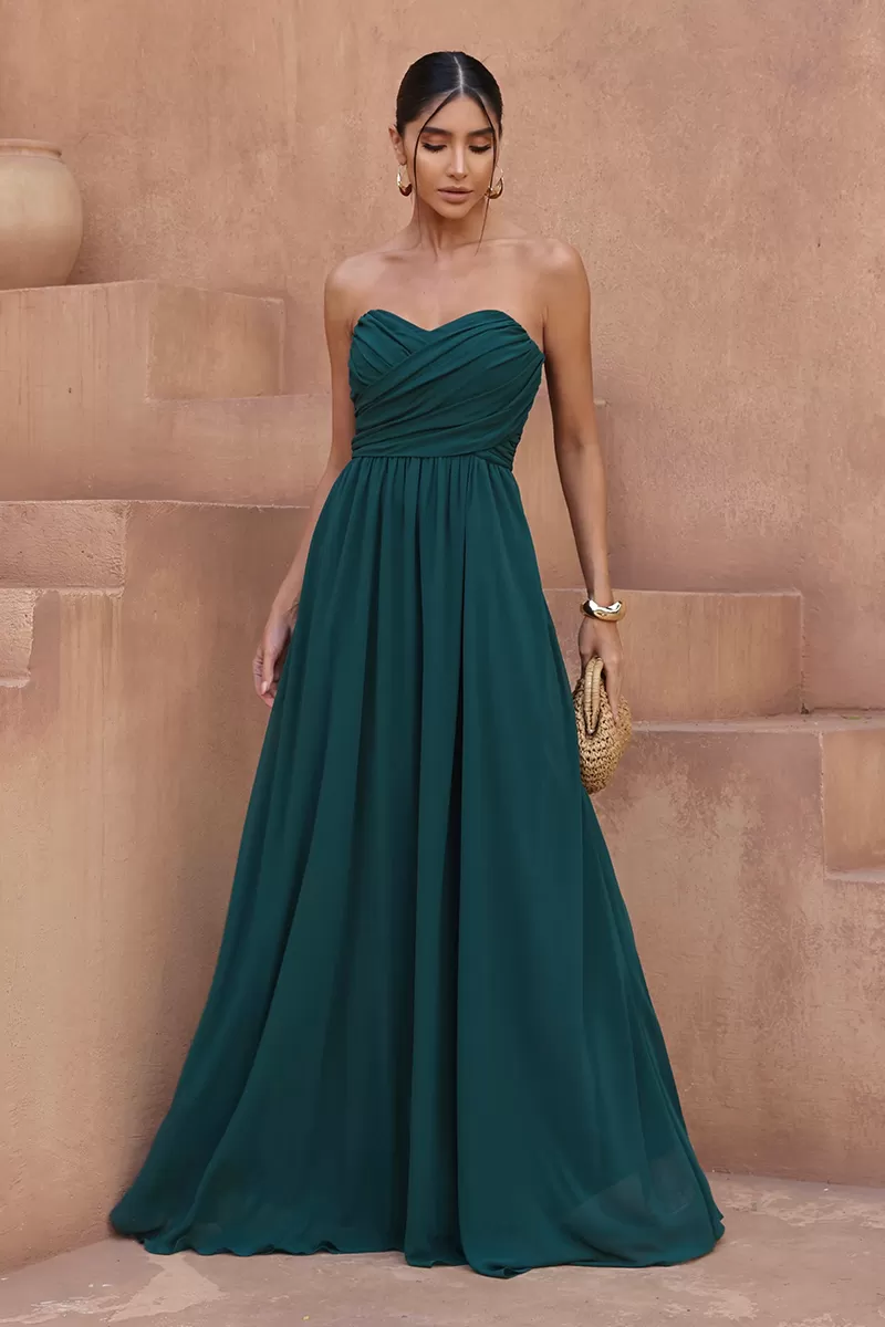 Dot Clothing - Dot Clothing Athena Long Dress with Musgo Cape - 2806VERDEES Dot Clothing - Dot Clothing Athena Long Dress with Musgo Cape - 2806VERDEES