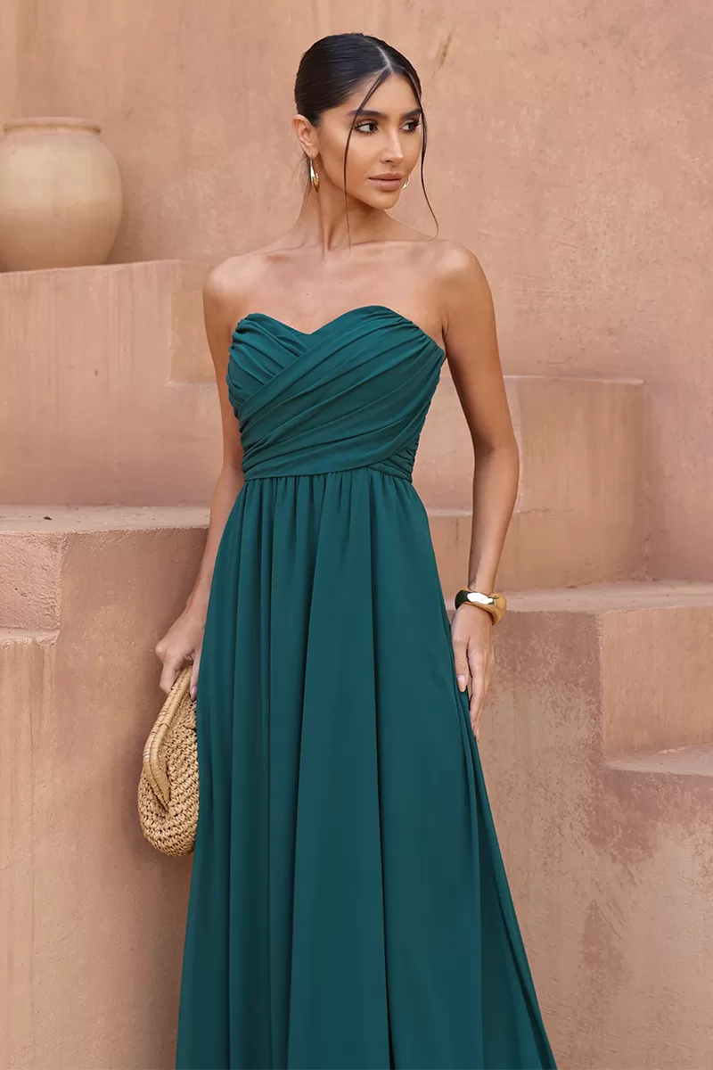 Dot Clothing - Dot Clothing Athena Long Dress with Musgo Cape - 2806VERDEES Dot Clothing - Dot Clothing Athena Long Dress with Musgo Cape - 2806VERDEES