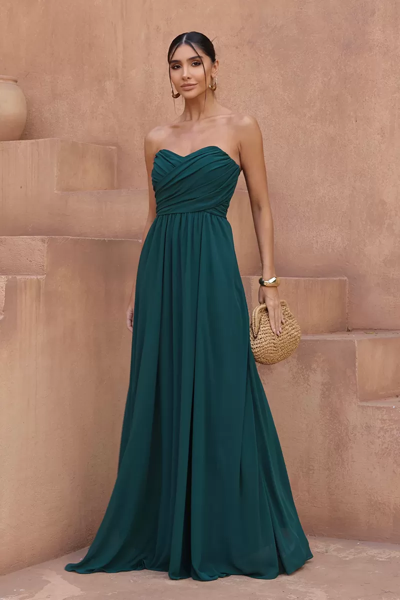 Dot Clothing - Dot Clothing Athena Long Dress with Musgo Cape - 2806VERDEES Dot Clothing - Dot Clothing Athena Long Dress with Musgo Cape - 2806VERDEES