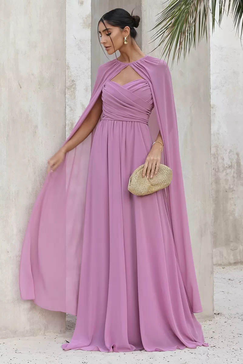 Dot Clothing - Dress Dot Clothing Athena Long W/ Cover Pink - 2806ROSA