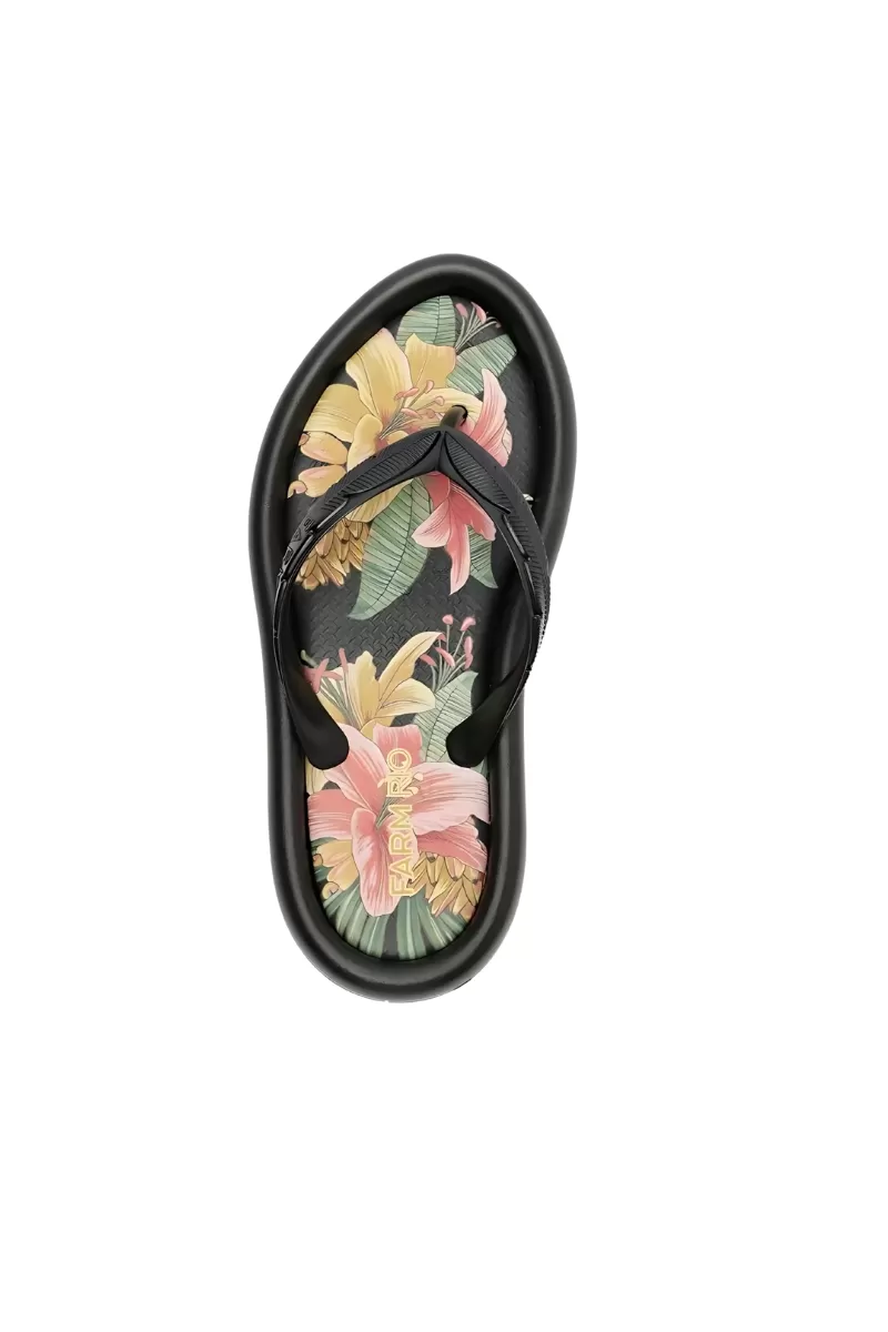 FARM - CANOE TROPICAL WEALTH FLIP FLOPS - J1005800290012 FARM - CANOE TROPICAL WEALTH FLIP FLOPS - J1005800290012