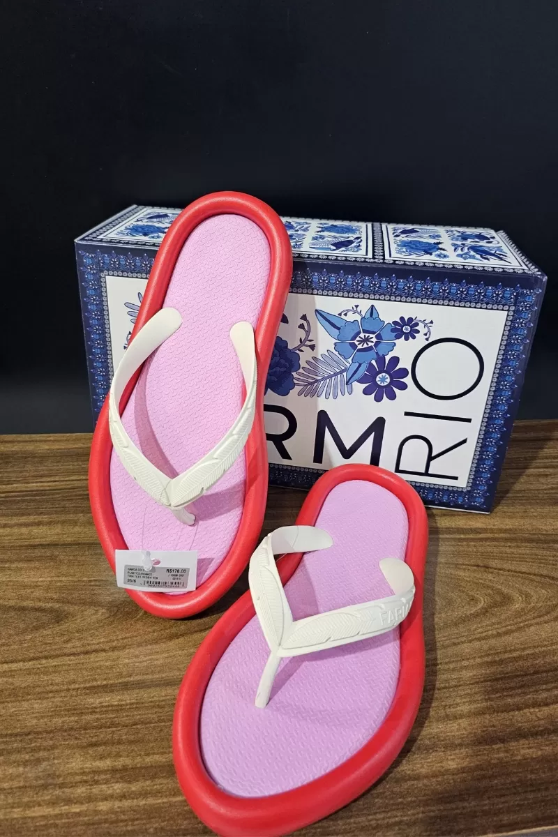 FARM - RED CANOE WATERMELON FLIP FLOPS - J1005800010019 FARM - RED CANOE WATERMELON FLIP FLOPS - J1005800010019