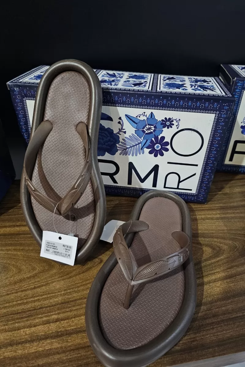 FARM - BROWN CANOE FLIP FLOPS - J1005800010015