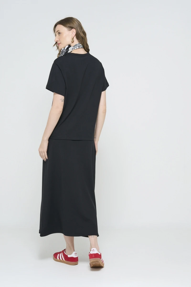 Hidrogênio - LONG SKIRT WITH POCKETS IN BLACK - 20533001 Hidrogênio - LONG SKIRT WITH POCKETS IN BLACK - 20533001