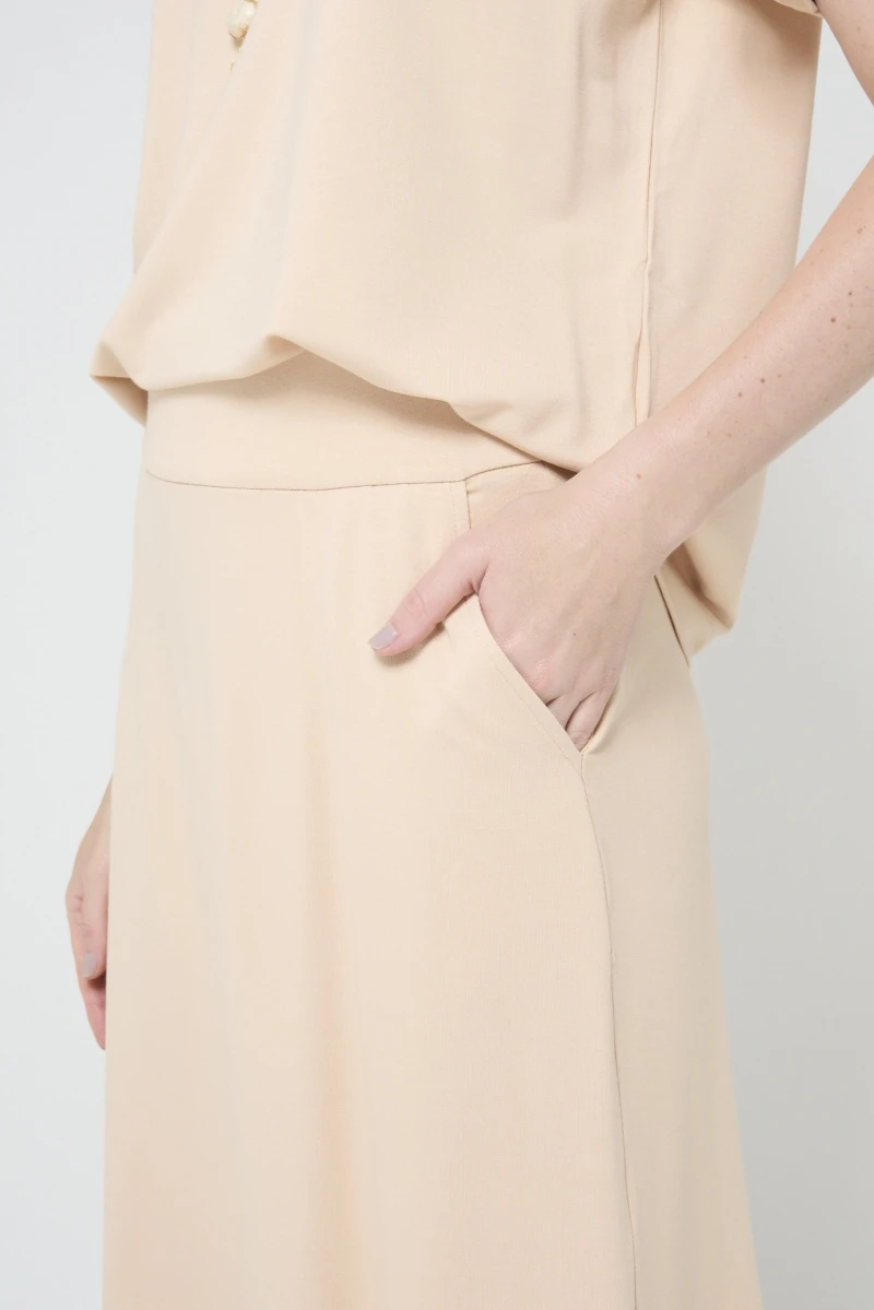 Hidrogênio - LONG SKIRT WITH POCKETS SAND - 20533071 Hidrogênio - LONG SKIRT WITH POCKETS SAND - 20533071