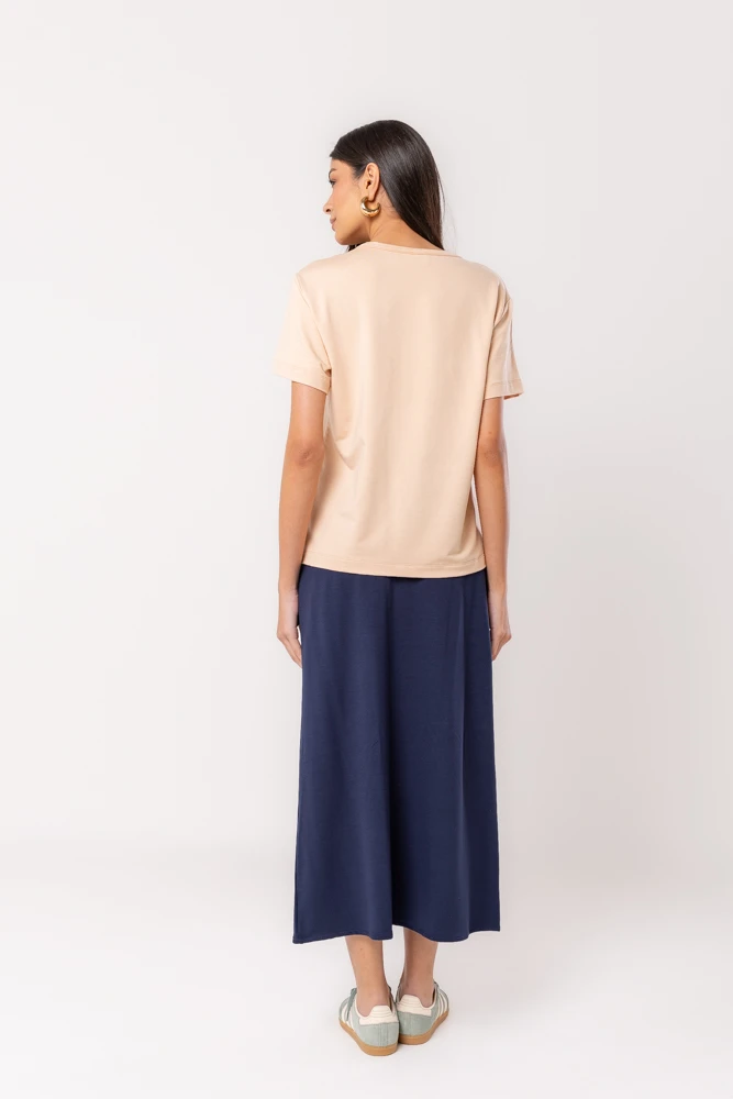 Hidrogênio - LONG SKIRT WITH POCKETS NAVY - 20533004 Hidrogênio - LONG SKIRT WITH POCKETS NAVY - 20533004